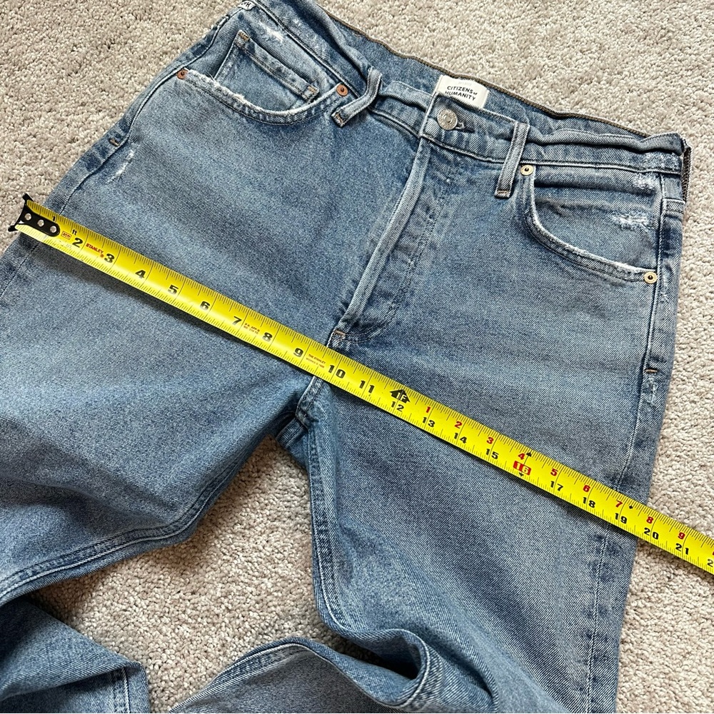 Citizens of Humanity Jolene High Rise Jeans Slim Straight Premium Denim - Picture 11 of 14